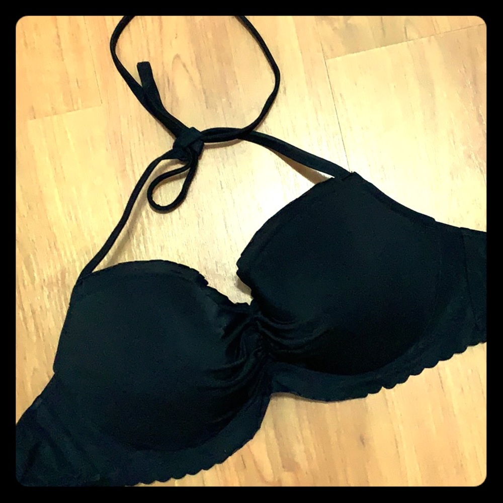 VS Black Scalloped Bikini Top